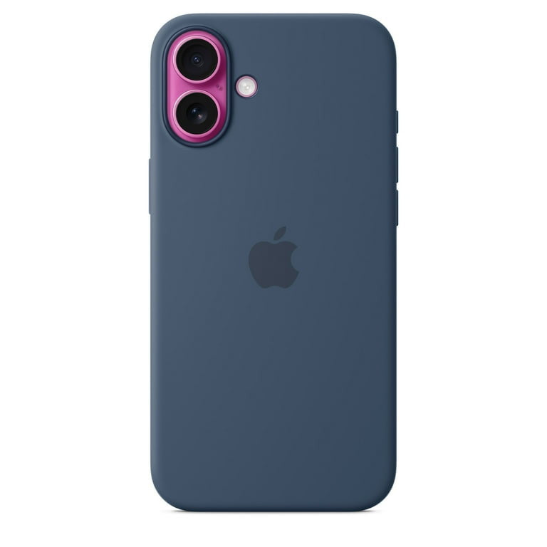 Apple Coque en silicone avec MagSafe pour iPhone 16 - Denim