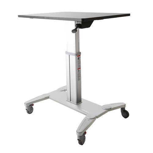 StarTech.com Mobiel Bureau - Ergonomisch Zit-Sta Computermeubel op Wielen - One Touch verstelbare Mobiele Werkplek - Bureautafel op Wielen voor Computer/Laptop - ideaal voor Onderwijs STSCART - Compridis